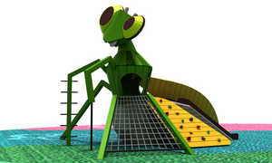 Praying Mantis Shape Toddler Outdoor Play Structure with Climbing Rope