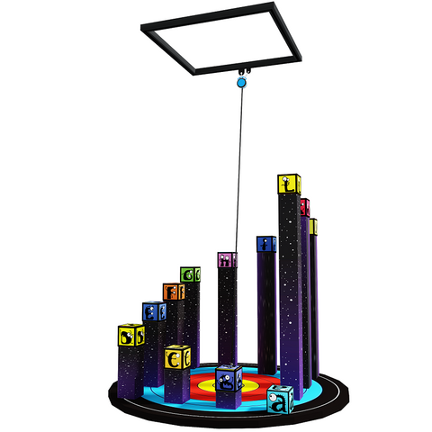 Frame Climbing Wall For Toddlers With Ropes