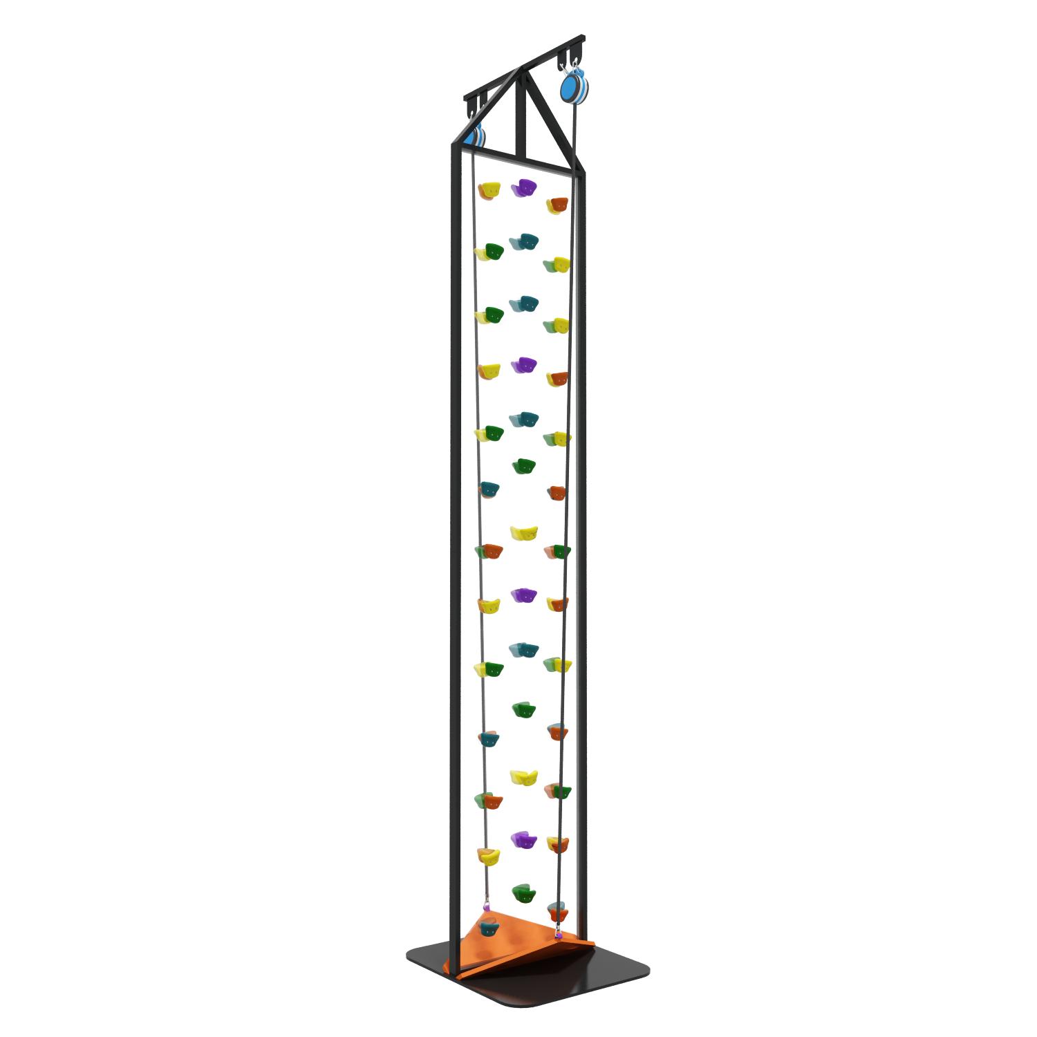 Frame Climbing Wall For Kids With Tires