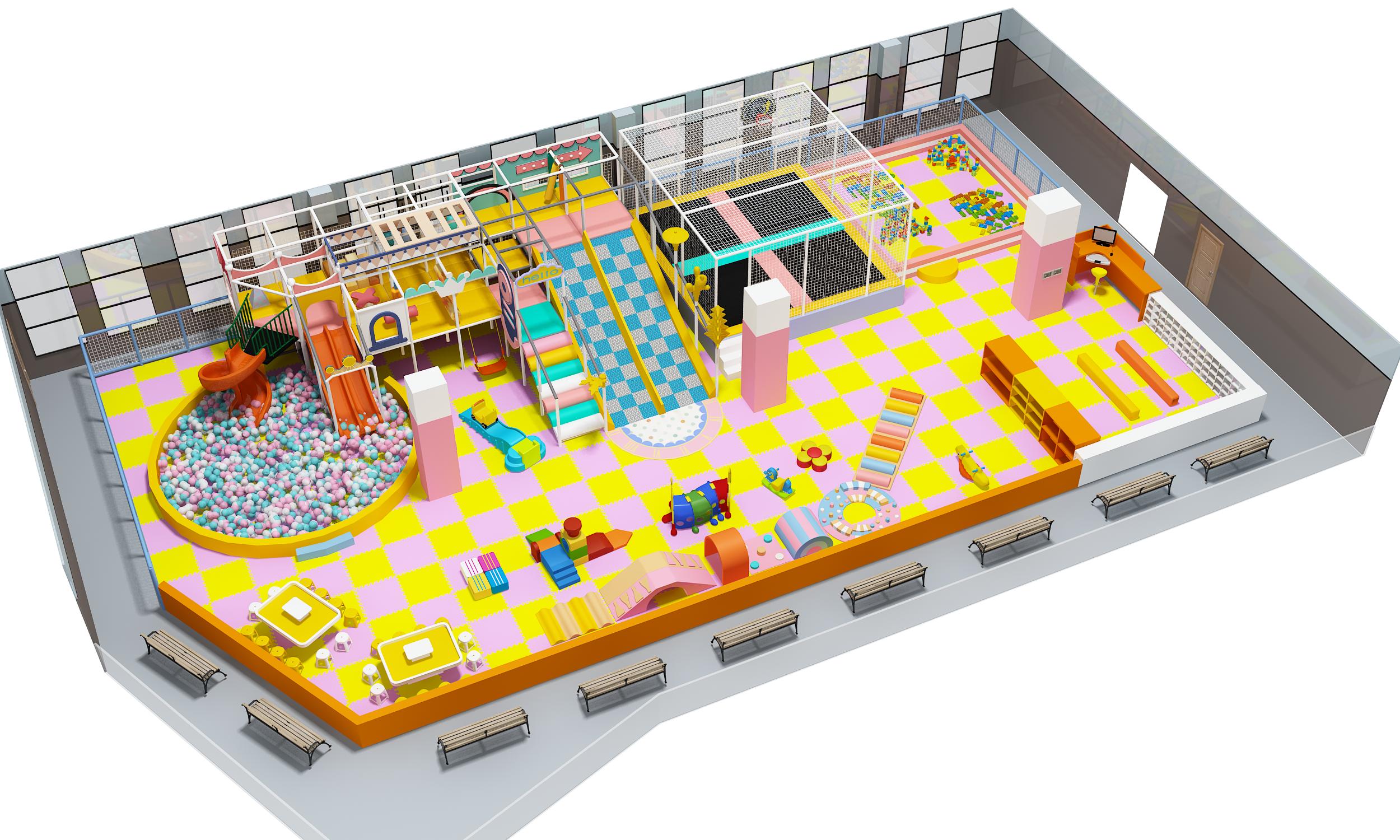 High Demand Jungle Theme Indoor Playground with Ball Pool