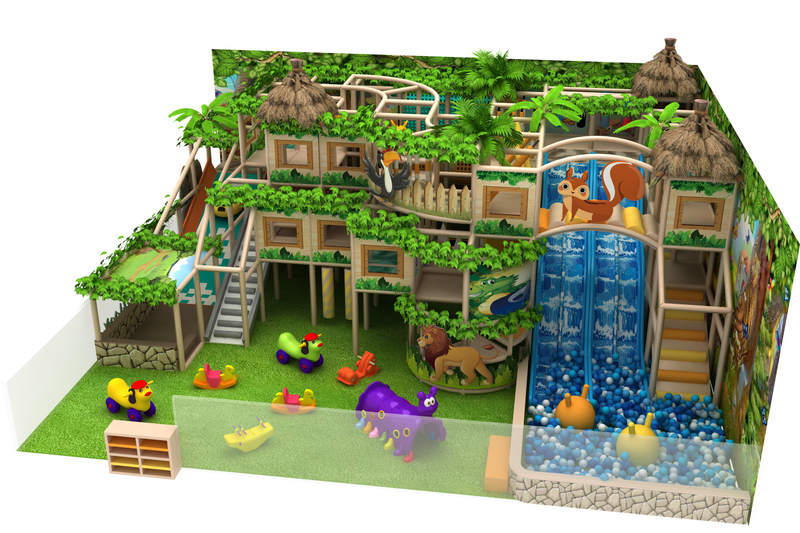 Educational Space Themed Indoor Playground with Trampoline