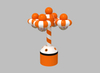 Throwing Ball Machine Compatibled with The Ball Pool