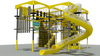 Yellow Style Rope Course in Adventure Park