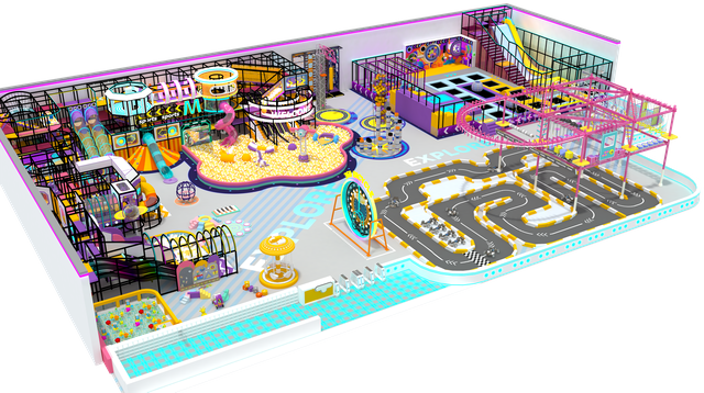 Super Interesting Indoor Playground for Children