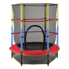 Square Medium Size Trampoline for Children with Big Slide