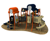 Plastic Safe Outdoor Playground Equipment with Slide for Kids 