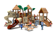 Custom Playground Wooden Outdoor Children Combination Amusement Equipment 