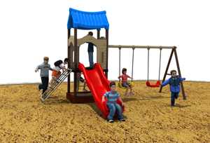 Kids Plastic Slide Outdoor Playground Playhouse for Sale 