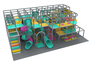 Jungle Theme Indoor Playground with Trampoline