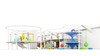 Rope Net Play Structures in Indoor Playground for Children