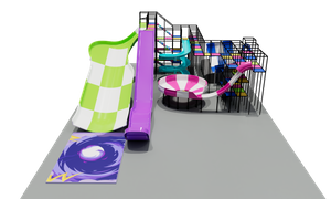 Latest Fun Matrix Slide Compatibled with Indoor Playground