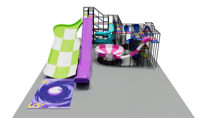 Latest Fun Matrix Slide Compatibled with Indoor Playground