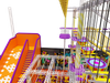Ninja Warrior Kids In Trampoline Park Together with Indoor Playground 