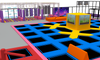 Pink and blue color combination Trampoline Park
