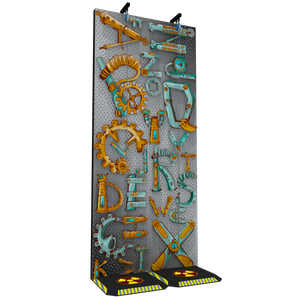 Frame Climbing Wall For Toddlers With Astronomical Tools