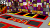 Red and yellow color combination Trampoline Park