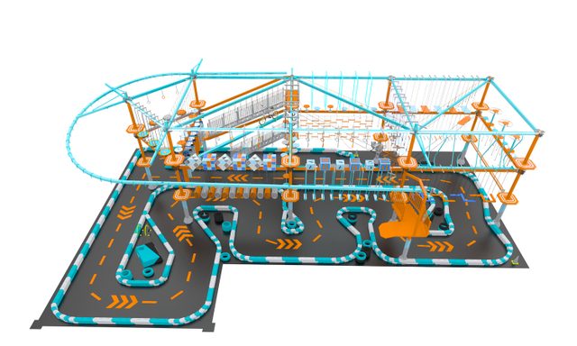 Multi-Element Rope Course Perfect for All Ages