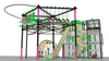 Rope Course in Playground with High Quality