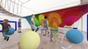 Super Fun Rope Net Play Structures in Indoor Playground for Children