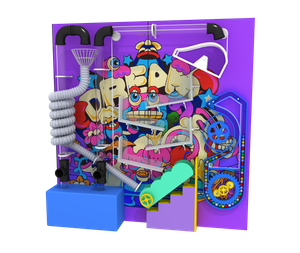 Two-piece Structure Ball Wall Game Compatibled with The Ball Pool