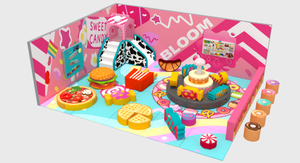 Candy House Toddler Play Area Compatible with Indoor Playground Systems