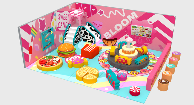 Candy House Toddler Play Area Compatible with Indoor Playground Systems