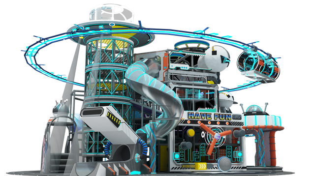 Hot-Selling Space Glider Compatible with Indoor Playground Systems
