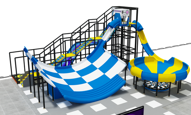 Hot-Selling Matrix Slide Compatible with Indoor Playground Systems