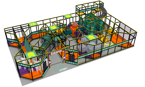 Professional Adult/Kids Ninja Warrior Obstacle Course for Sale 