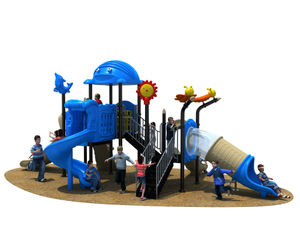 Popular Preschool Children Colorful Plastic Play Equipment Outdoor Playground