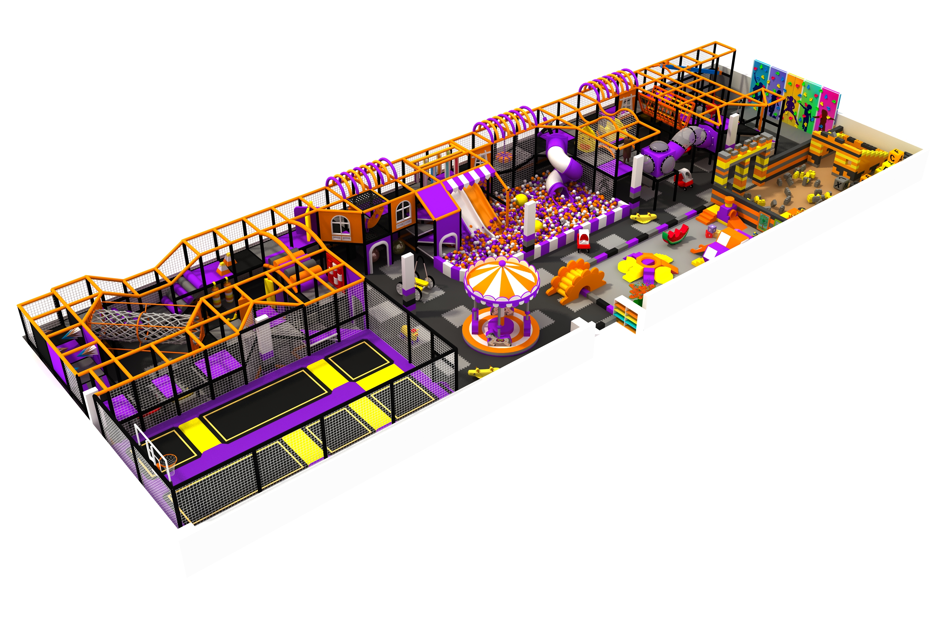 Large Space Themed Indoor Playground With Stainless Steel