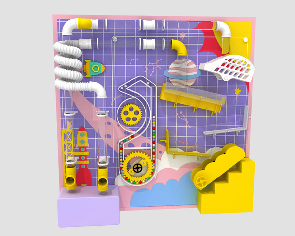 Two-piece Structure Ball Wall Game Compatibled with The Ball Pool