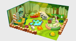 Top Quality Forest Themed Toddler Play Area with Superior Craftsmanship