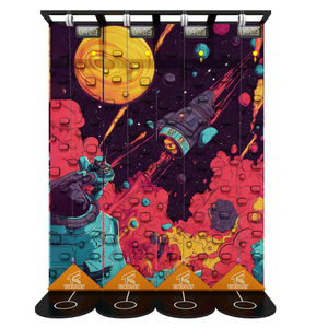 Frame Climbing Wall with Moon Landing Theme