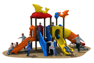 High Quality Popular Kids Play Plastic Outdoor Playground Slide for Sale 
