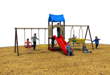 Custom Outdoor Playground, Outdoor Preschool Playground Equipment Plastic Outdoor Slide 