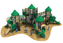 Metal Forest Series Outdoor Playground For Kids with Café