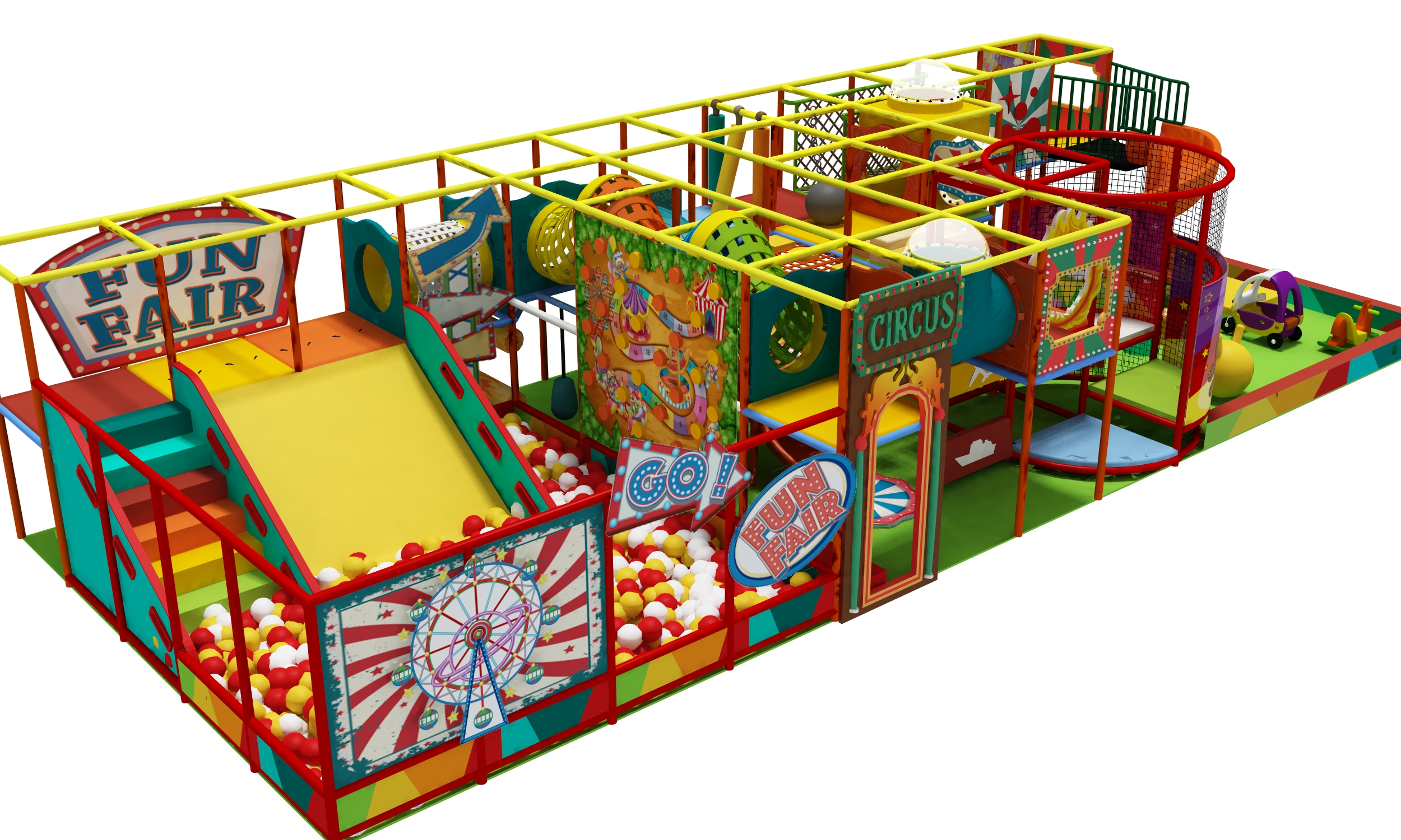 Jungle Theme Indoor Playground with Ball Pool