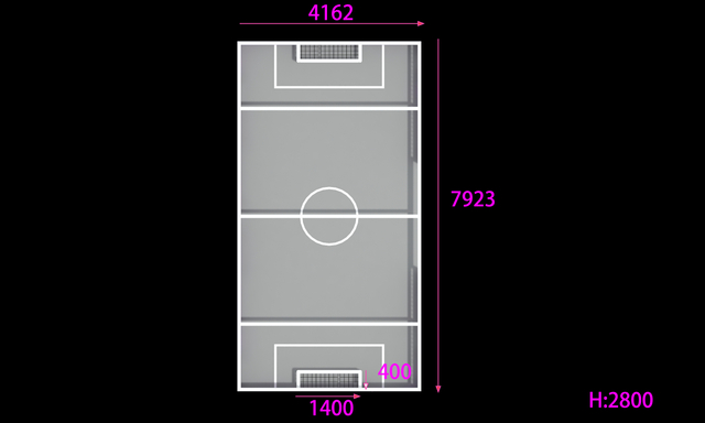 High Quality Inflatable Sport Court For Football