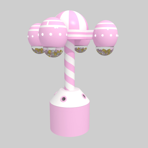 Pink Throwing Ball Machine Compatibled with The Ball Pool