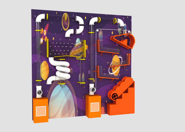 Two-piece Structure Ball Wall Game Compatibled with The Ball Pool