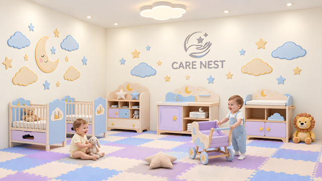 High Quality And Popular Nursery Role Play House for Fun Baby Care Play