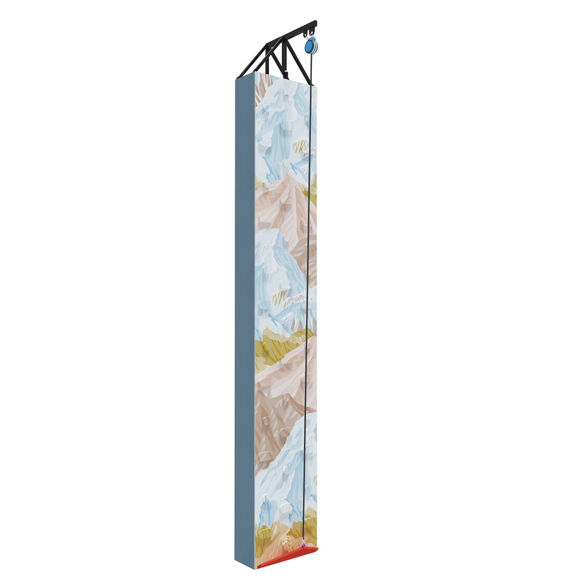 Frame Climbing Wall For Toddlers With Stainless Steel