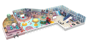 New Design Macaron Theme Indoor Playground For Kids