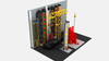 Frame Climbing Wall For Toddlers With Holding Bars