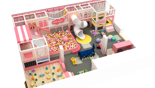 Best Ocean Themed Indoor Playground with Slide With Tires