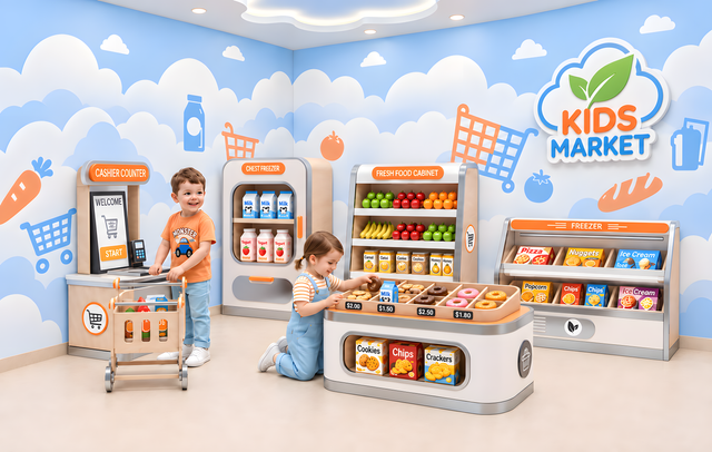Kids Supermarket Role Play House – Fun Pretend Shopping for Children