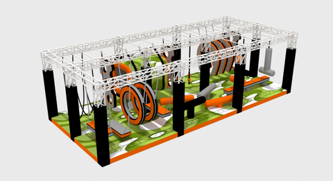 Professional Adult/Kids Ninja Warrior Obstacle Course for Sale 