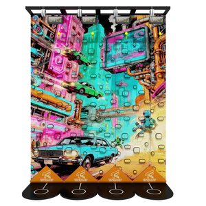 Frame Climbing Wall with Future CityTheme