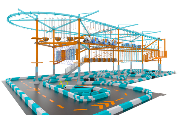 Multi-Element Rope Course Perfect for All Ages
